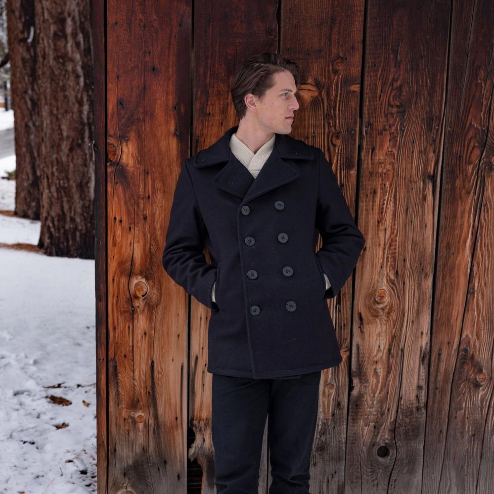 Schott NYC American Made US Navy Pea Coat