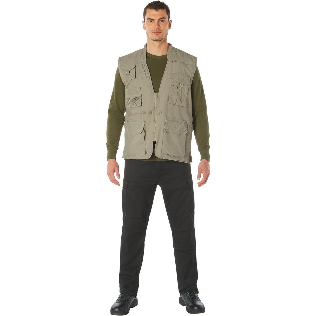 Khaki Safari Outback Travel Vest