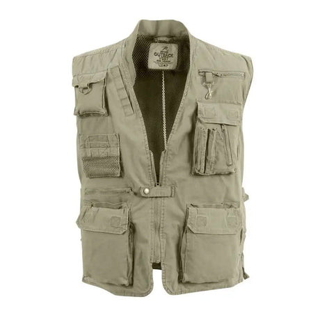 Khaki Safari Outback Travel Vest