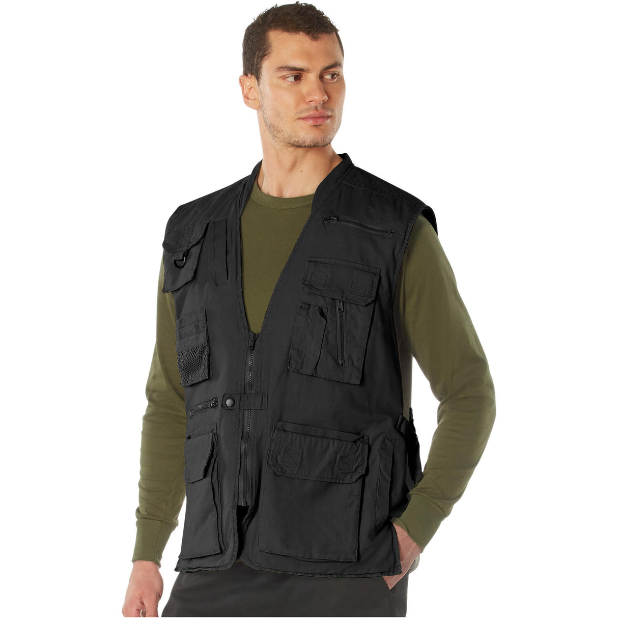 Black Safari Outback Travel Vest