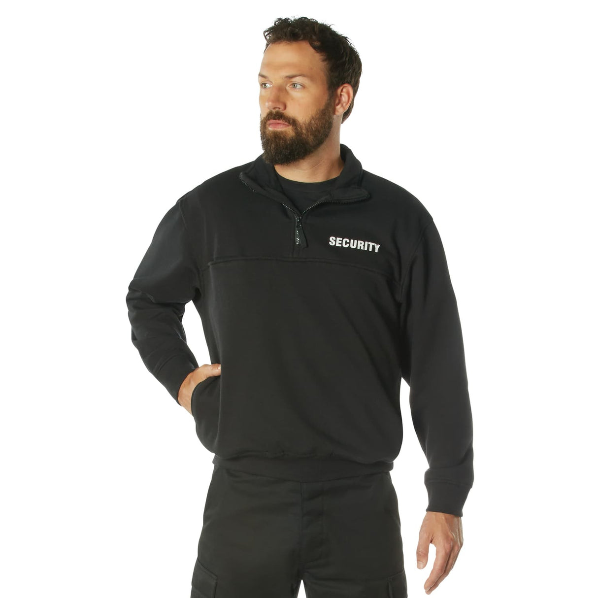 Security Pullover Quarter Zip Uniform Job Shirt