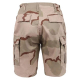 Tri-Color Desert Camo Military BDU Cargo Shorts