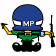 Military Police Short Guy Sticker