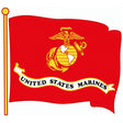 U.S. Marine Corps Flag Sticker
