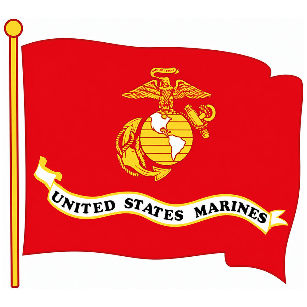 U.S. Marine Corps Flag Sticker
