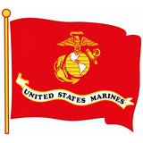 U.S. Marine Corps Flag Sticker
