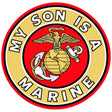 My Son Is A Marine Sticker