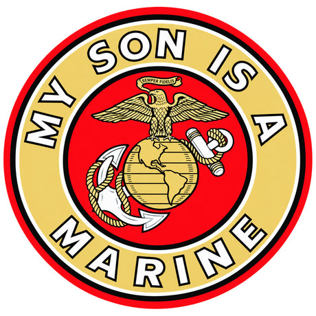 My Son Is A Marine Sticker
