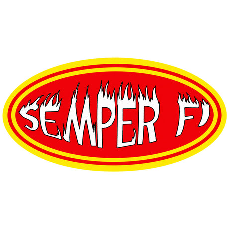 Mairine Semper Fi Oval Reflective Sticker