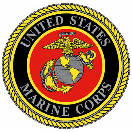 USMC Globe and Anchor Foil Sticker