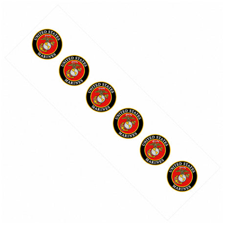 Marine Globe and Anchor Mini Strip Sticker