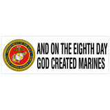 God Created Marines Bumper Sticker