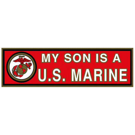 My Son Is A Marine Bumper Sticker