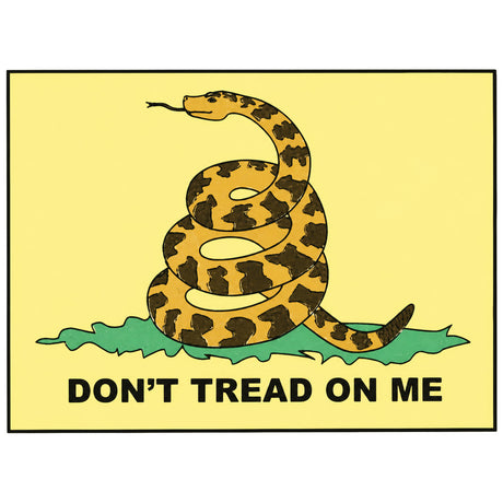 Yellow Don't Tread On Me Decal