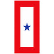 Single Star Service Flag Decal