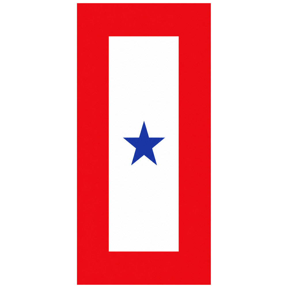 Single Star Service Flag Decal