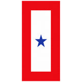 Single Star Service Flag Decal
