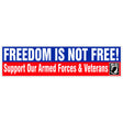 Freedom Is Not Free Patriotic Bumper Sticker