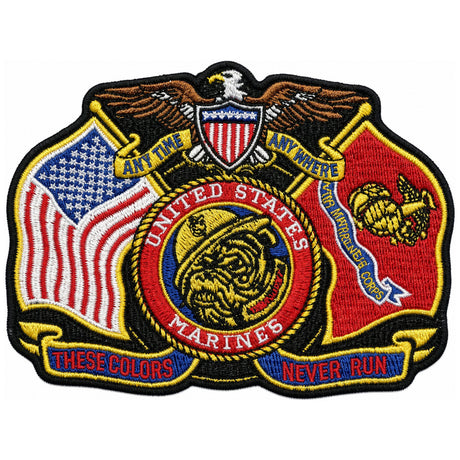 These Colors Never Run Marine Corps Patch