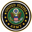 Large Circle United States Army Emblem Patch