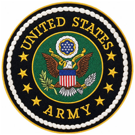 Large Circle United States Army Emblem Patch