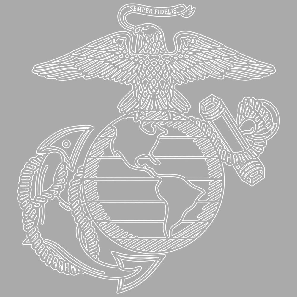 Marines Eagle Globe and Anchor Large Window Decal