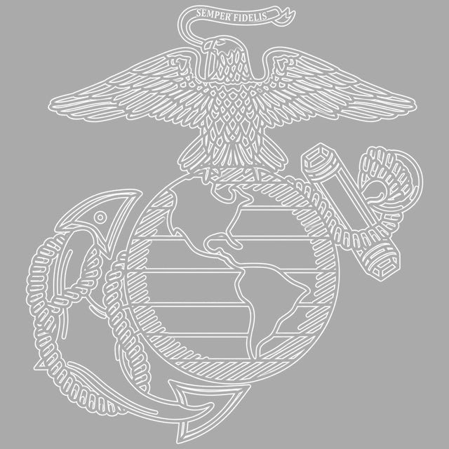 Marines Eagle Globe and Anchor Large Window Decal