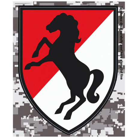 11th Armored Cavalry Division Digital Camo Decal