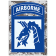 18th Airborne Division Digital Camo Decal