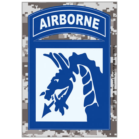18th Airborne Division Digital Camo Decal