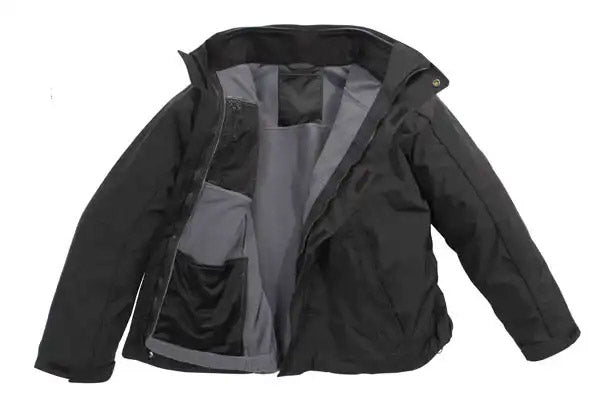 Black 3-in-1 Waterproof Winter Jacket