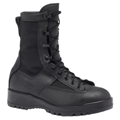 Belleville 8-Inch Black 200g Thinsulate Waterproof Flight Boot - Made in the USA