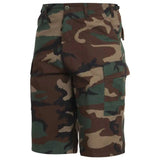 Woodland Camouflage Extra Long BDU Shorts