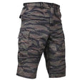 Extra Long Tiger Stripe Camo BDU Shorts