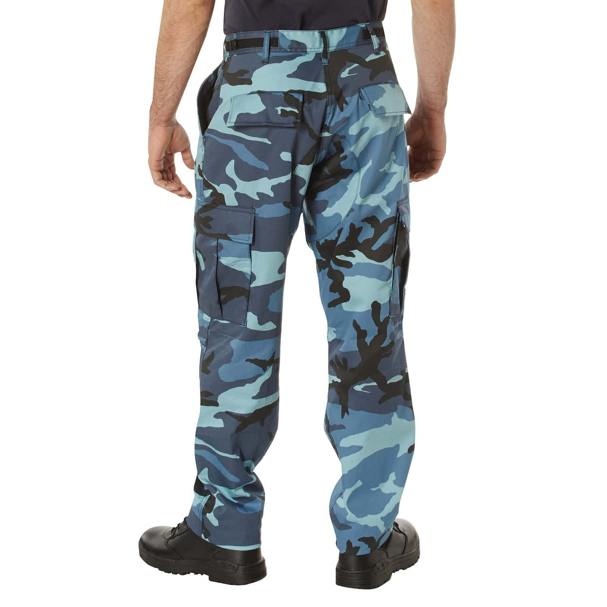 Sky Blue Camouflage Basic BDU Military Cargo Pants