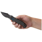 CRKT P.S.D. Black 3.63-Inch Serrated Folding Knife