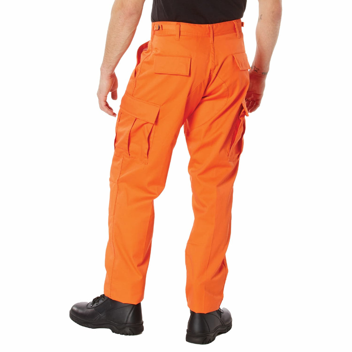 Blaze Orange Military Cargo Pants