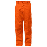 Blaze Orange Military Cargo Pants