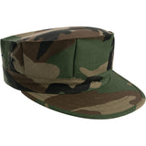 Woodland Camouflage Marines Style Ripstop 8-Point Cap