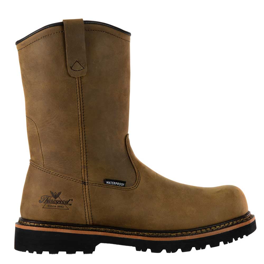 Thorogood V-Series 11-Inch Brown Waterproof Composite Toe Wellington