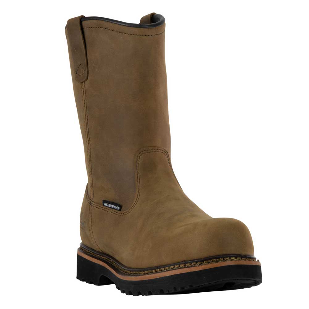 Thorogood V-Series 11-Inch Brown Waterproof Composite Toe Wellington