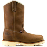 Thorogood USA 11-Inch Brown American Heritage Waterproof Steel Toe Wellington Work Boot