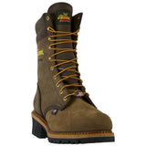 Thorogood 9-Inch Steel Toe Brown Waterproof USA-Made Logger Boot