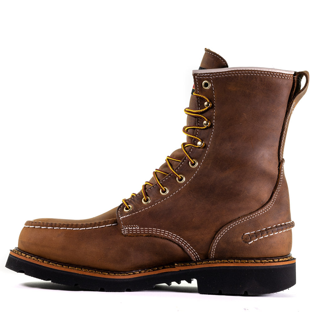 Thorogood 1957 Brown 8-Inch Waterproof Moc Steel Toe Work Boot