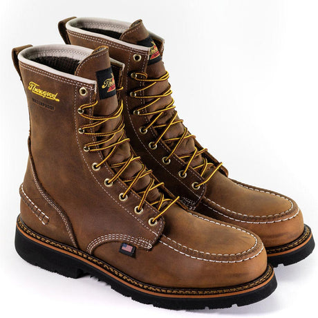 Thorogood 1957 Brown Tall Waterproof Moc Steel Toe Work Boot