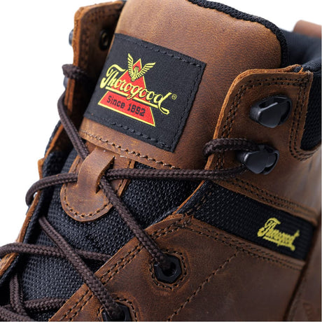 Thorogood Jobsite 6-inch Brown Composite Safety Toe Waterproof Men's Work Boot