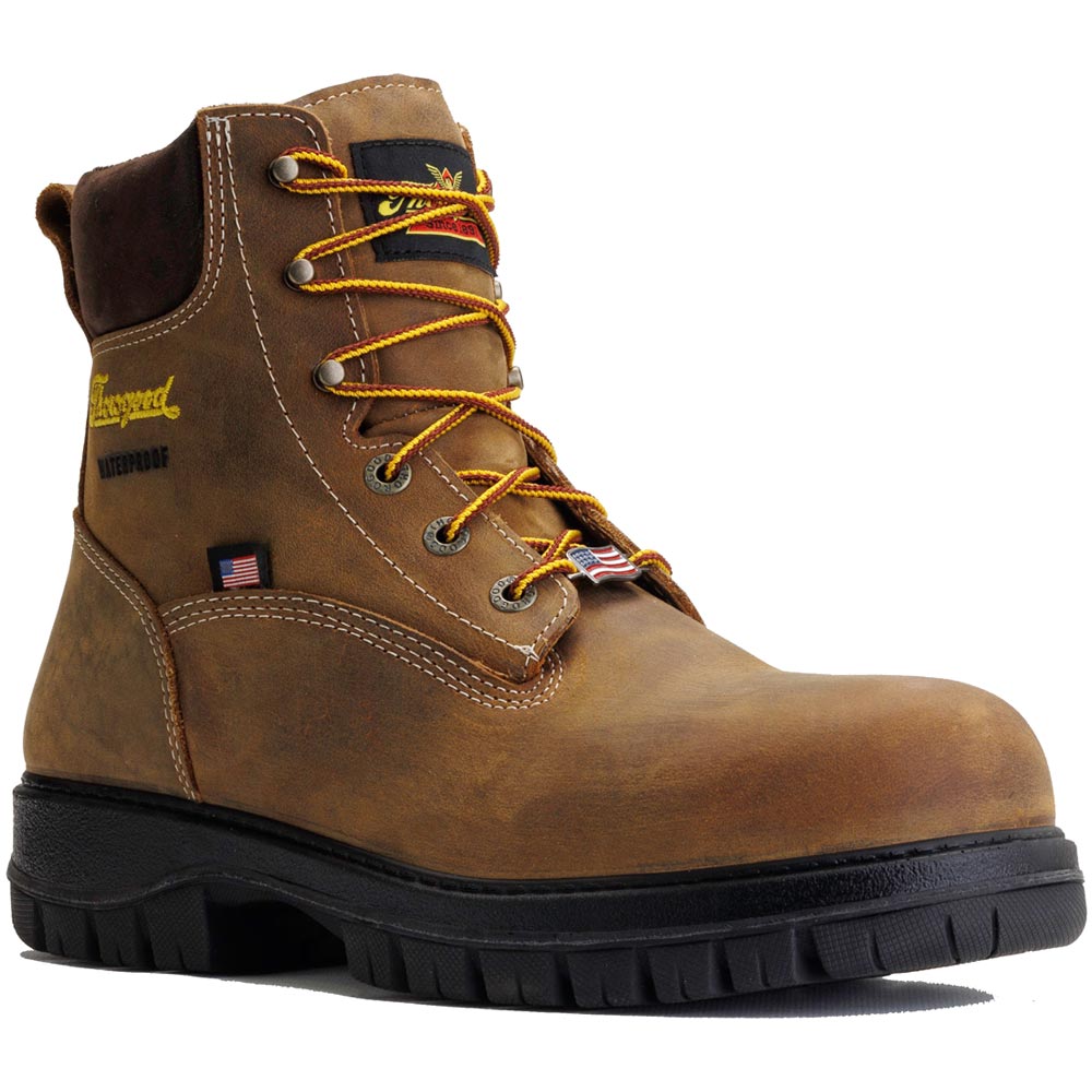 Thorogood Genesis 6-inch Crazyhorse Brown Nano Composite Toe Waterproof Men's Work Boot