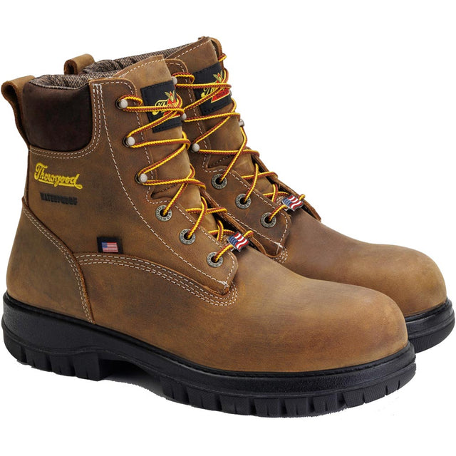 Thorogood Genesis 6-inch Crazyhorse Brown Nano Composite Toe Waterproof Men's Work Boot