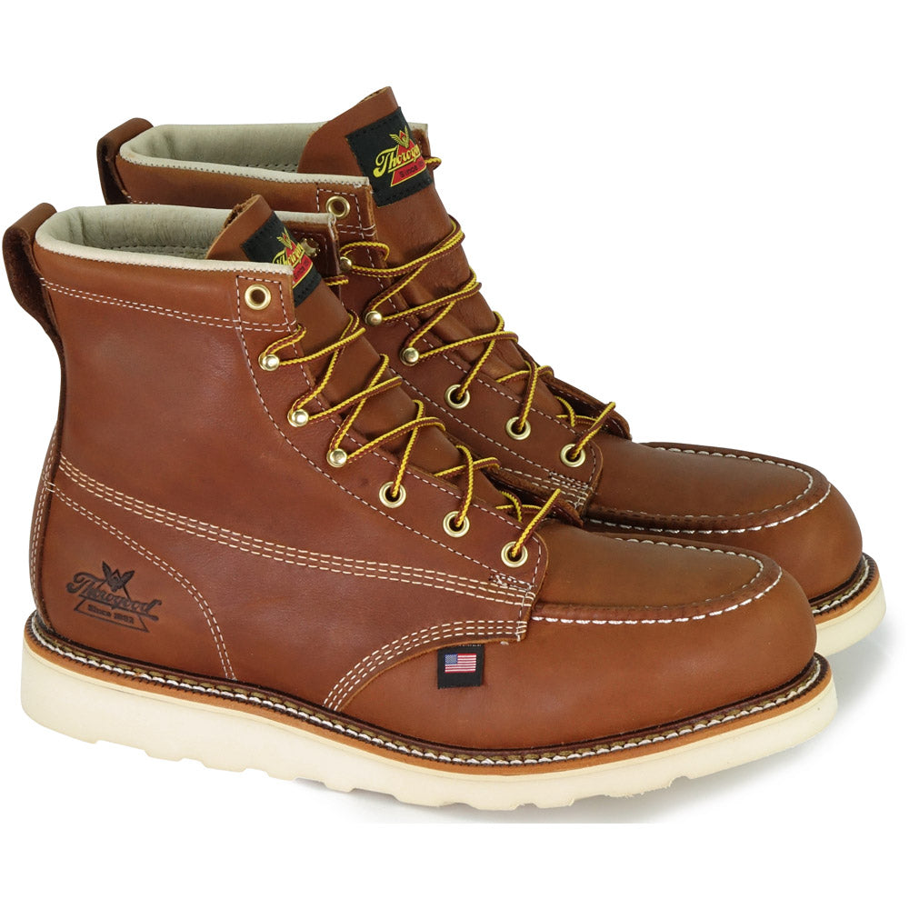 Thorogood 804-4200 Moc Toe 6-inch Wedge Sole Safety Toe Work