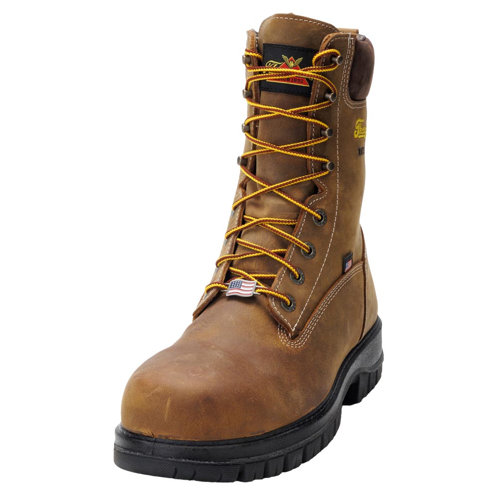 Thorogood Genesis 8-inch Crazyhorse Brown USA Composite Toe Waterproof Men's Work Boot